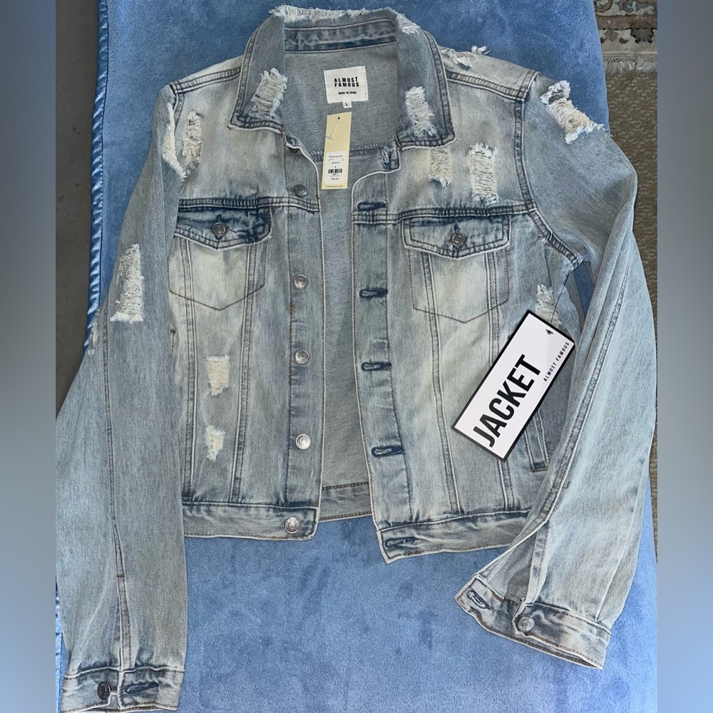 Francesca’s ‘Almost Famous’ jean jacket. BRAND NEW